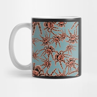 Chilean Rose Hair Tarantula All Over Print (Blue Background) Mug